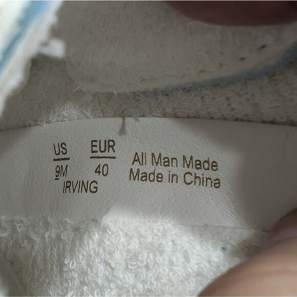 Sam Edelman Irving High Top Platform Sneaker White and Blue High-Top Sneakers - Picture 9 of 10